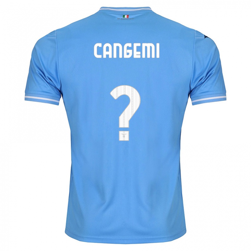 Niño Camiseta Emanuele Cangemi #0 Azul 1ª Equipación 2023/24 La Camisa Argentina