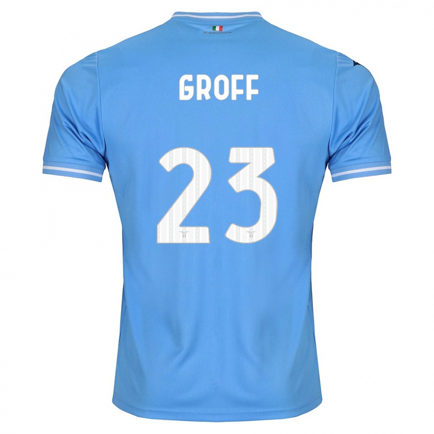 Niño Camiseta Chiara Groff #23 Azul 1ª Equipación 2023/24 La Camisa Argentina