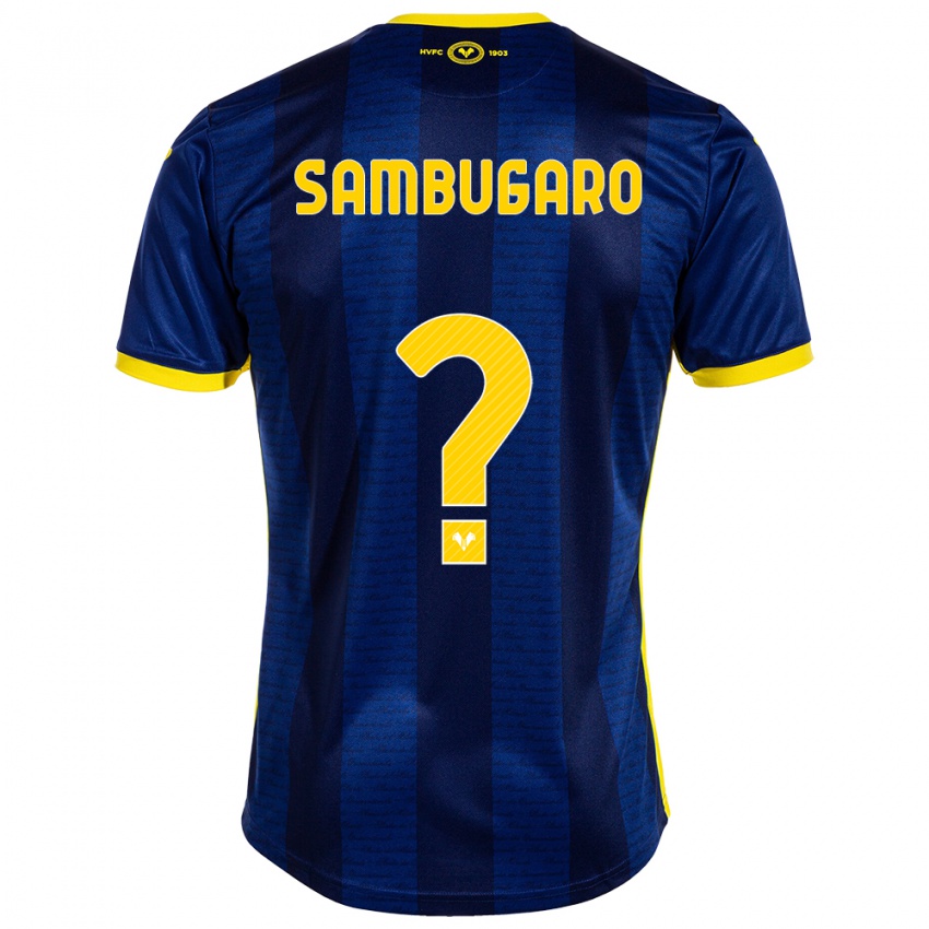 Niño Camiseta Mattia Sambugaro #0 Armada 1ª Equipación 2023/24 La Camisa Argentina