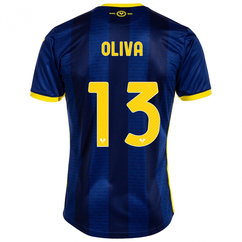 Niño Camiseta Eleonora Oliva #13 Armada 1ª Equipación 2023/24 La Camisa Argentina