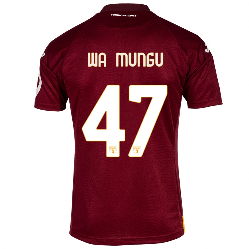 Niño Camiseta Vimoj Muntu Wa Mungu #47 Rojo Oscuro 1ª Equipación 2023/24 La Camisa Argentina