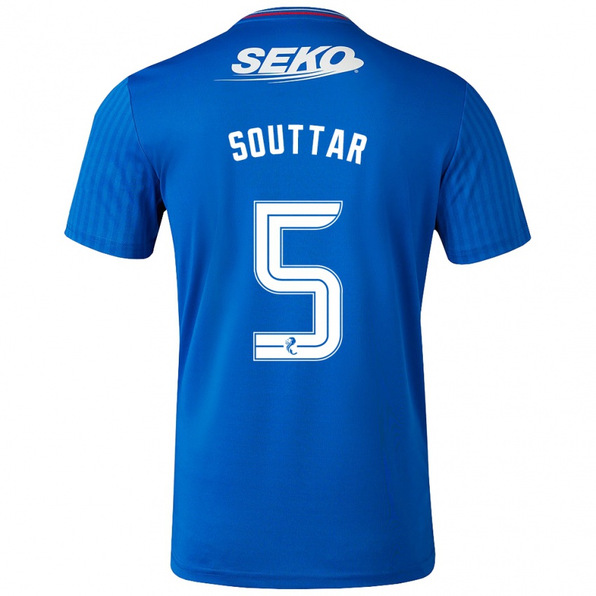 Niño Camiseta John Souttar #5 Azul 1ª Equipación 2023/24 La Camisa Argentina