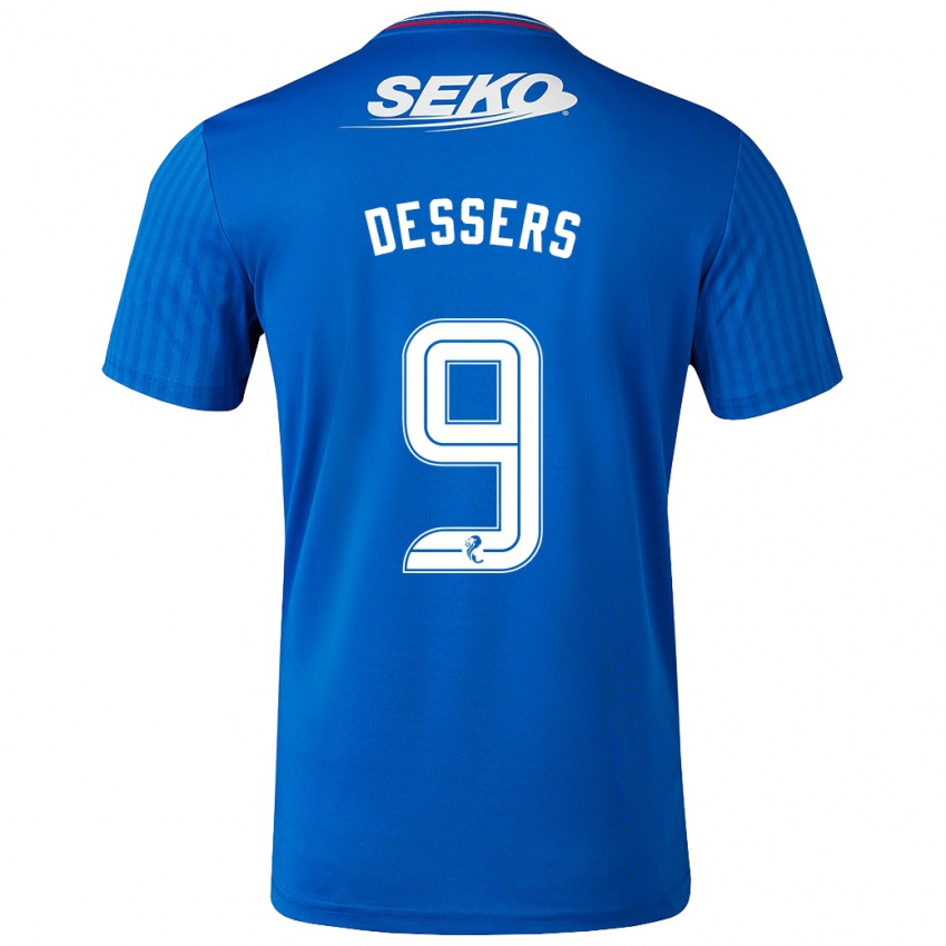 Niño Camiseta Cyriel Dessers #9 Azul 1ª Equipación 2023/24 La Camisa Argentina