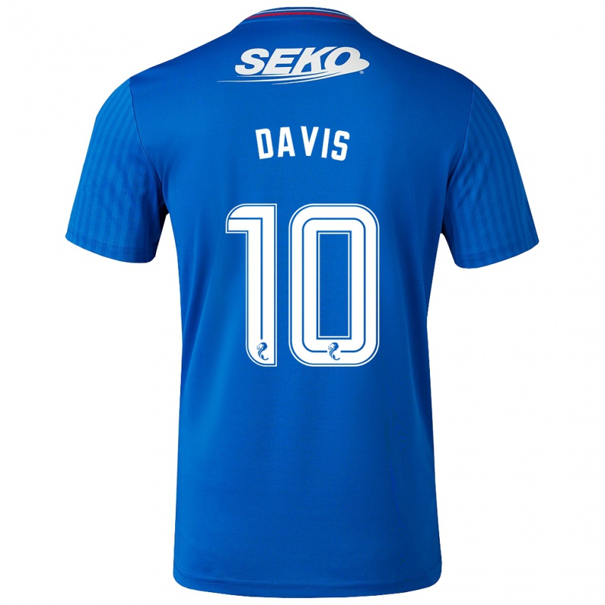 Niño Camiseta Steven Davis #10 Azul 1ª Equipación 2023/24 La Camisa Argentina