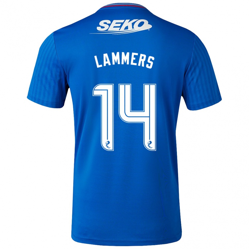 Niño Camiseta Sam Lammers #14 Azul 1ª Equipación 2023/24 La Camisa Argentina