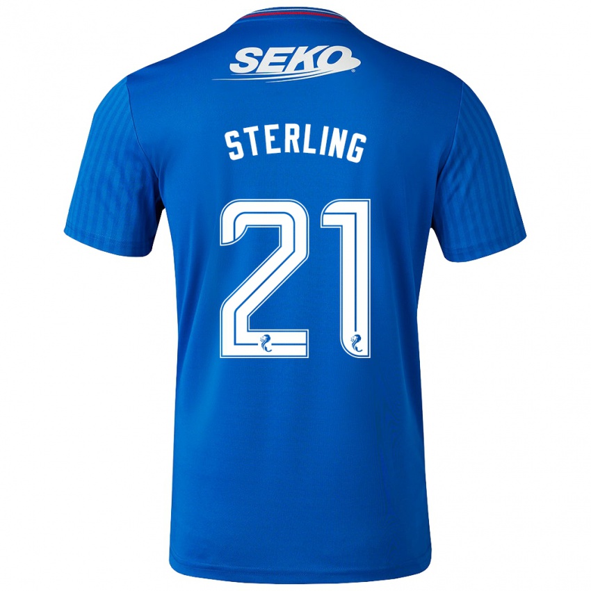 Niño Camiseta Dujon Sterling #21 Azul 1ª Equipación 2023/24 La Camisa Argentina
