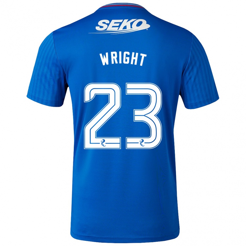 Niño Camiseta Scott Wright #23 Azul 1ª Equipación 2023/24 La Camisa Argentina