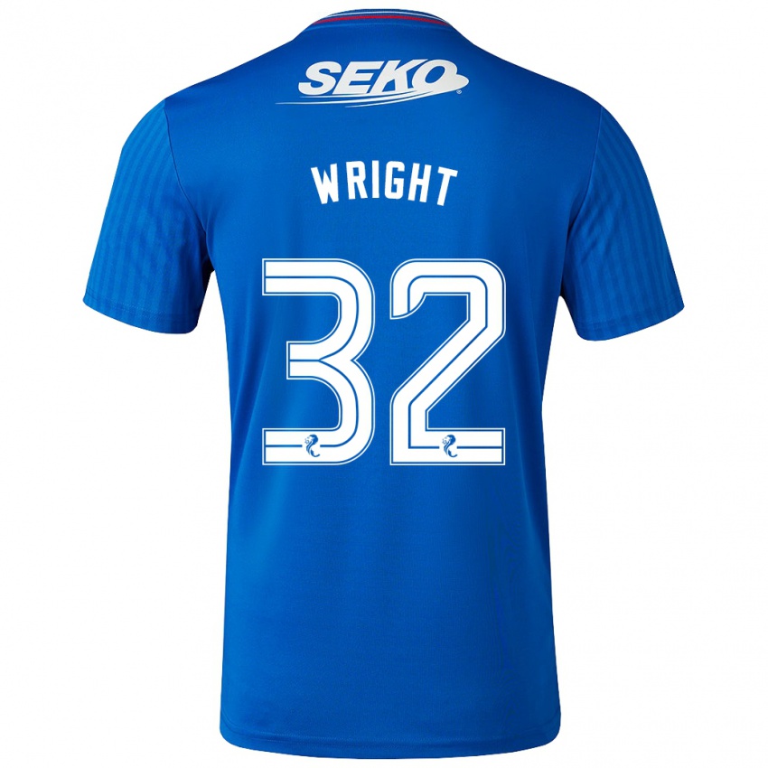 Niño Camiseta Kieran Wright #32 Azul 1ª Equipación 2023/24 La Camisa Argentina