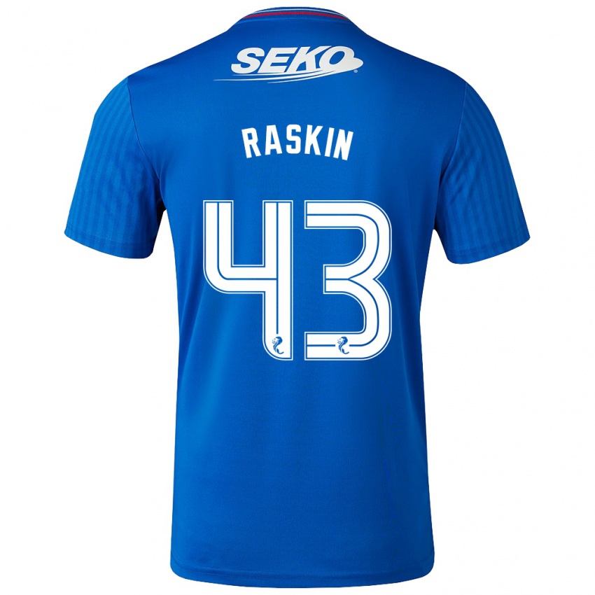 Niño Camiseta Nicolas Raskin #43 Azul 1ª Equipación 2023/24 La Camisa Argentina