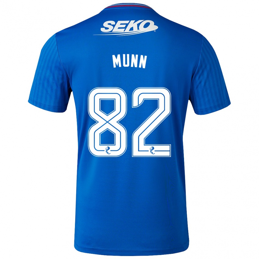 Niño Camiseta Mason Munn #82 Azul 1ª Equipación 2023/24 La Camisa Argentina