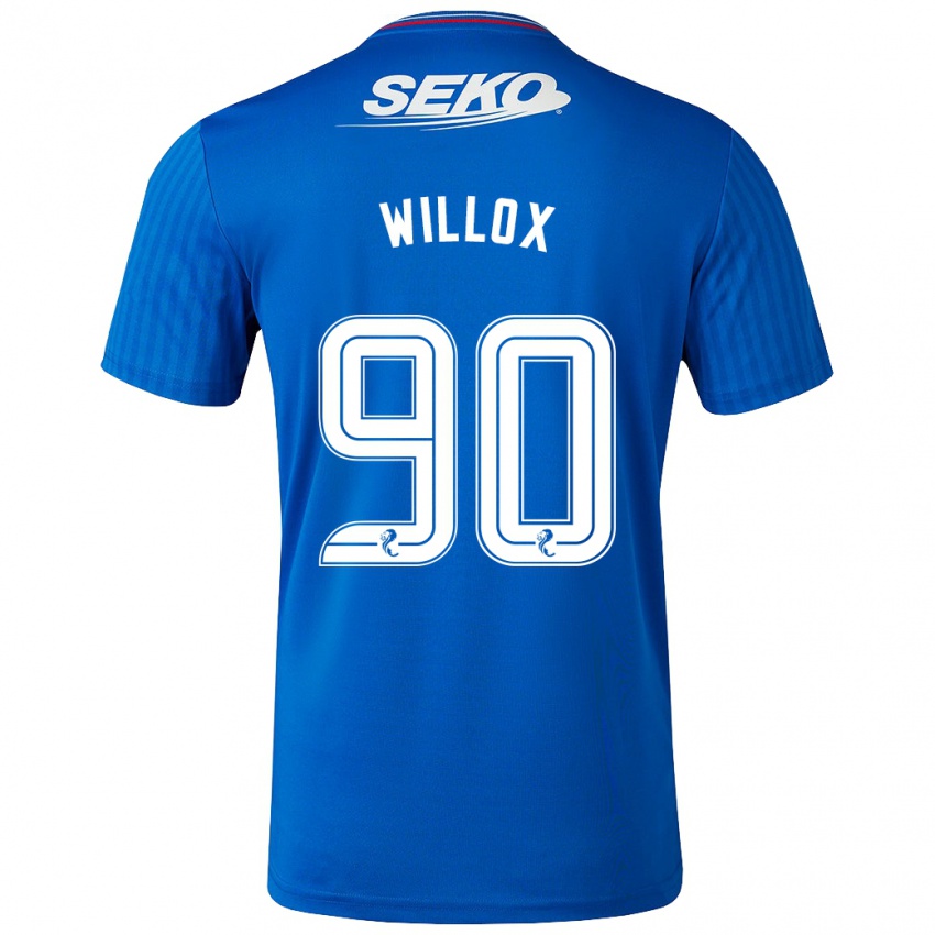 Niño Camiseta Kieron Willox #90 Azul 1ª Equipación 2023/24 La Camisa Argentina