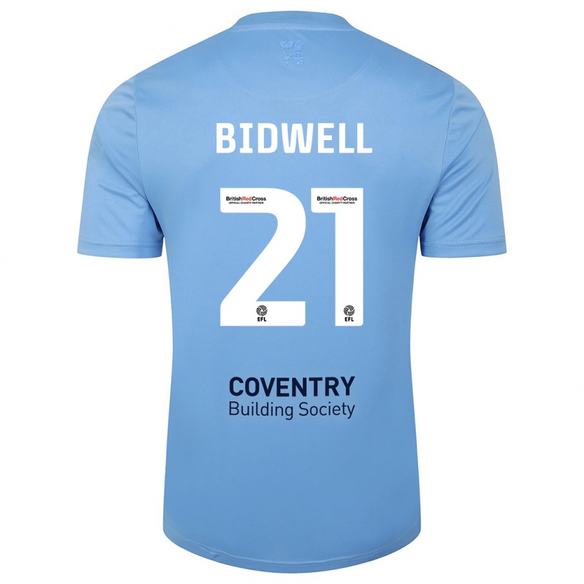 Niño Camiseta Jake Bidwell #21 Cielo Azul 1ª Equipación 2023/24 La Camisa Argentina