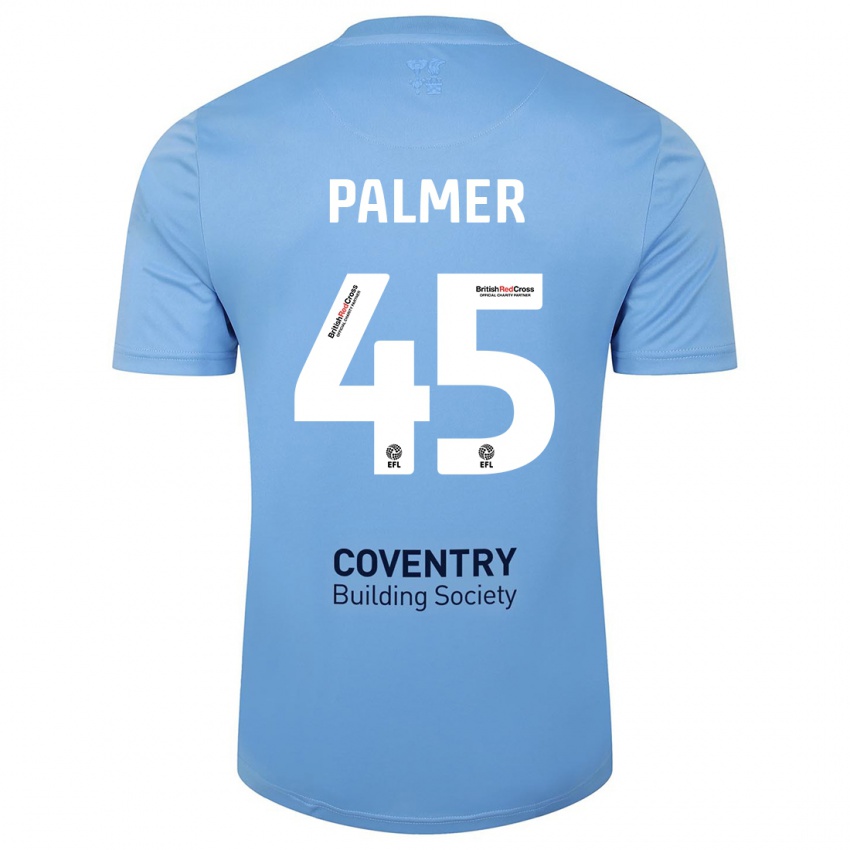 Niño Camiseta Kasey Palmer #45 Cielo Azul 1ª Equipación 2023/24 La Camisa Argentina