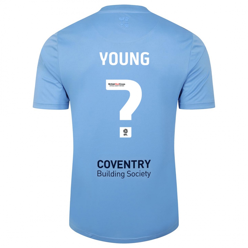 Niño Camiseta Shay Young #0 Cielo Azul 1ª Equipación 2023/24 La Camisa Argentina