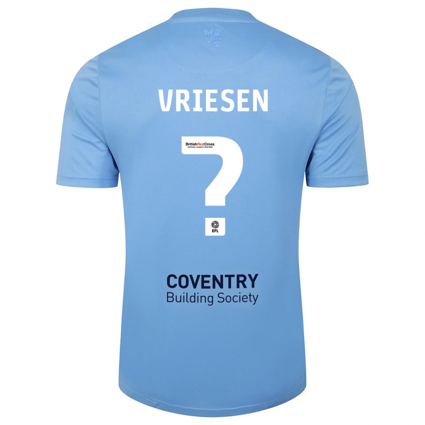 Niño Camiseta Fabian Vriesen #0 Cielo Azul 1ª Equipación 2023/24 La Camisa Argentina