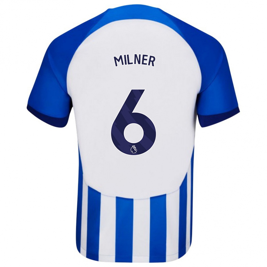 Niño Camiseta James Milner #6 Azul 1ª Equipación 2023/24 La Camisa Argentina