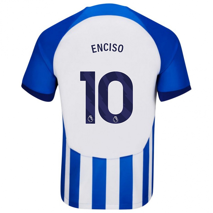 Niño Camiseta Julio Enciso #10 Azul 1ª Equipación 2023/24 La Camisa Argentina