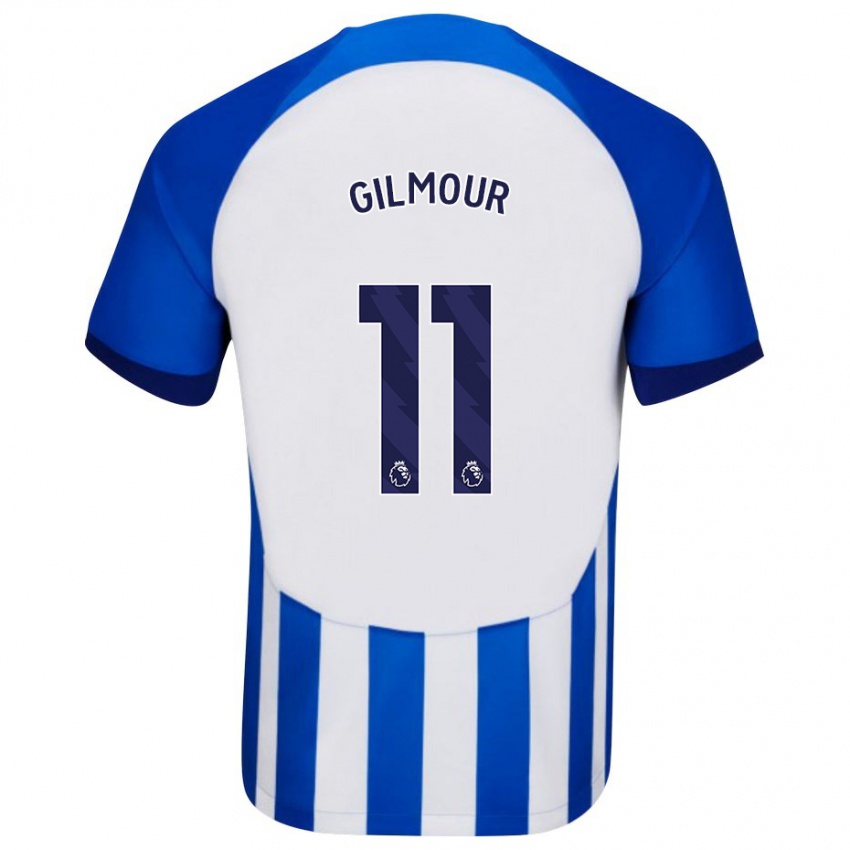 Niño Camiseta Billy Gilmour #11 Azul 1ª Equipación 2023/24 La Camisa Argentina