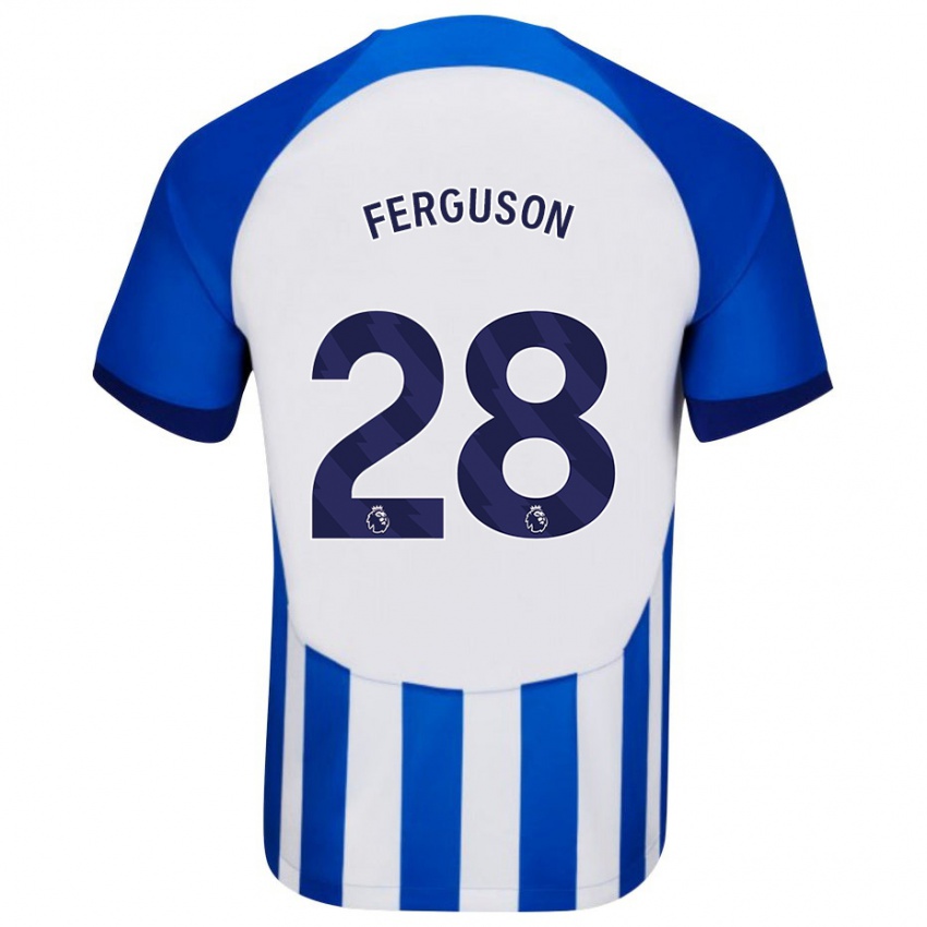 Niño Camiseta Evan Ferguson #28 Azul 1ª Equipación 2023/24 La Camisa Argentina