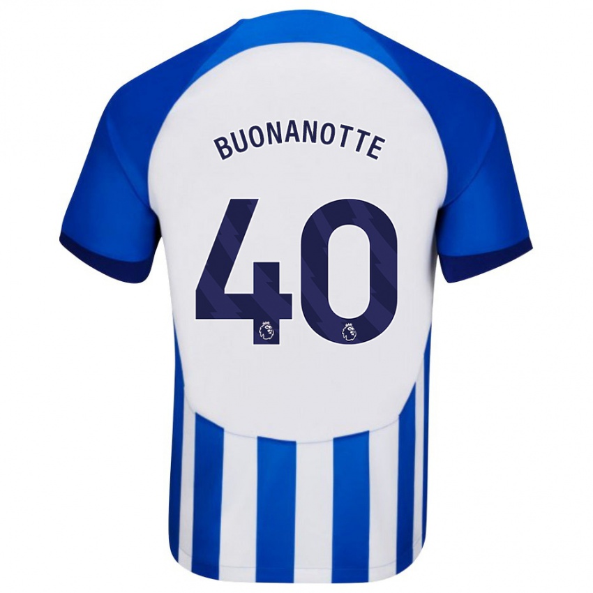 Niño Camiseta Facundo Buonanotte #40 Azul 1ª Equipación 2023/24 La Camisa Argentina