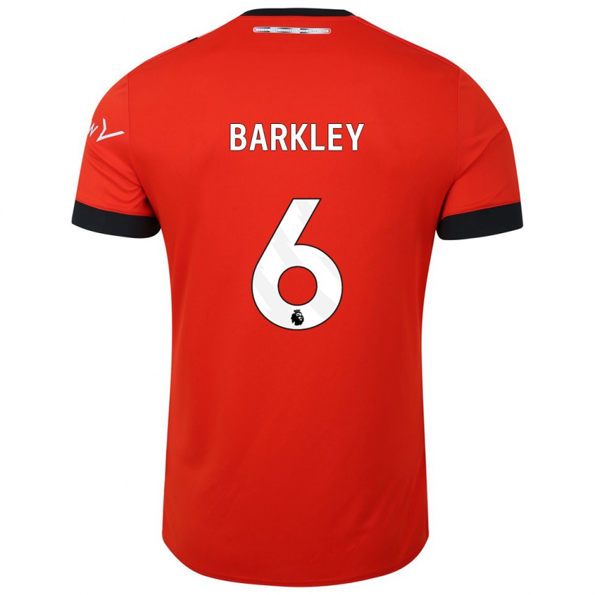 Niño Camiseta Ross Barkley #6 Rojo 1ª Equipación 2023/24 La Camisa Argentina