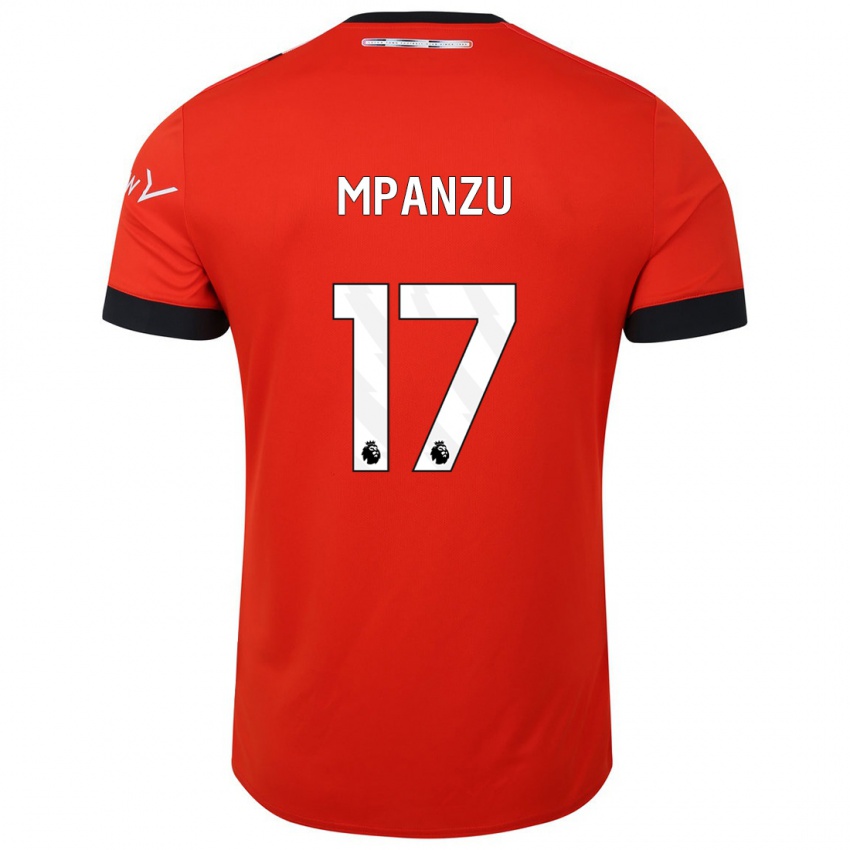 Niño Camiseta Pelly Ruddock Mpanzu #17 Rojo 1ª Equipación 2023/24 La Camisa Argentina