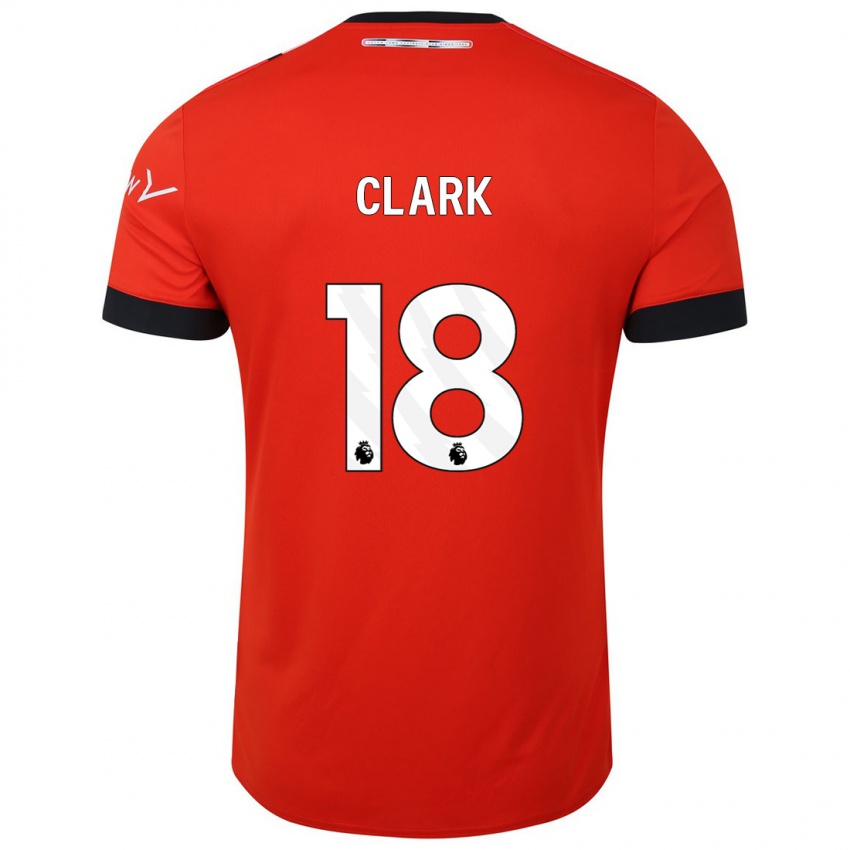 Niño Camiseta Jordan Clark #18 Rojo 1ª Equipación 2023/24 La Camisa Argentina