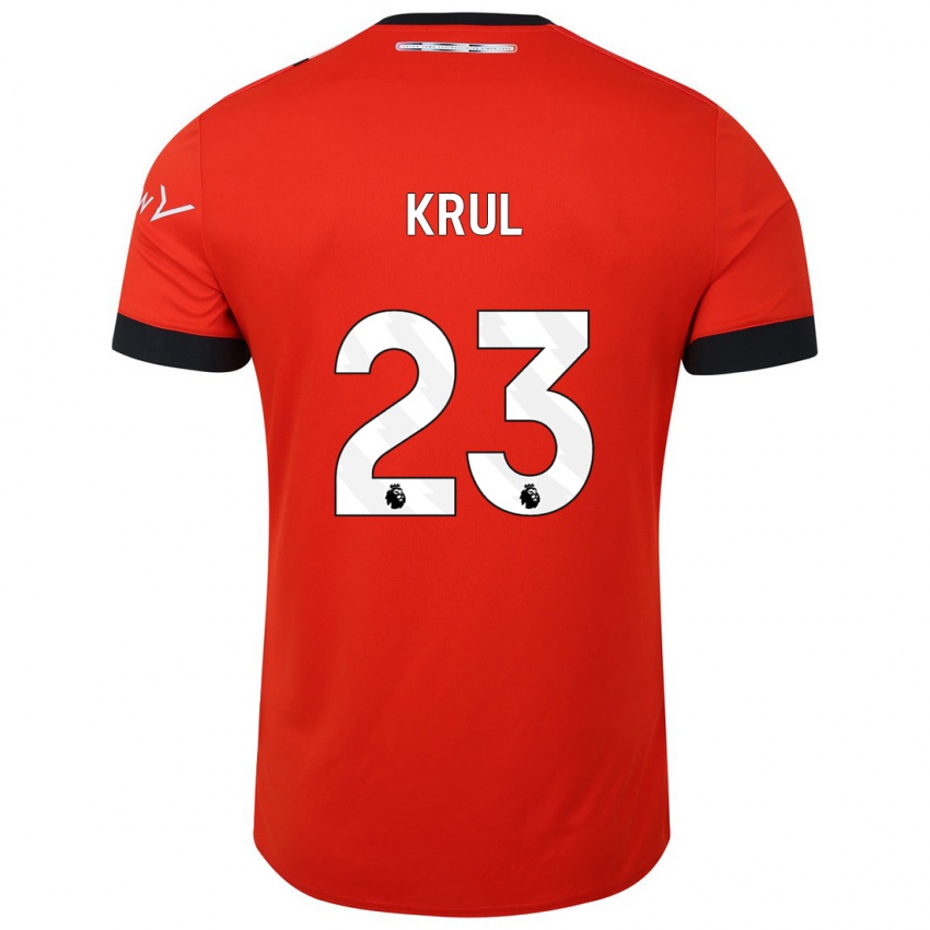 Niño Camiseta Tim Krul #23 Rojo 1ª Equipación 2023/24 La Camisa Argentina