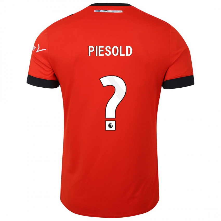 Niño Camiseta Axel Piesold #0 Rojo 1ª Equipación 2023/24 La Camisa Argentina