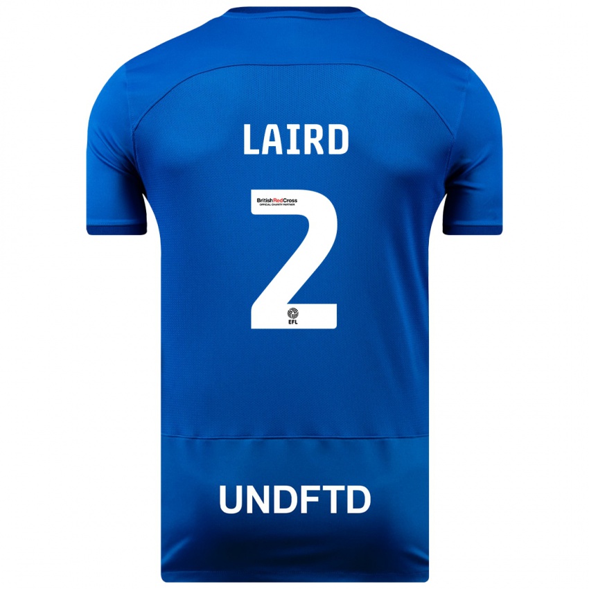 Niño Camiseta Ethan Laird #2 Azul 1ª Equipación 2023/24 La Camisa Argentina