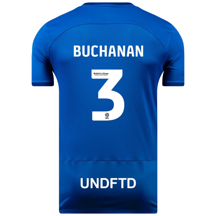 Niño Camiseta Lee Buchanan #3 Azul 1ª Equipación 2023/24 La Camisa Argentina