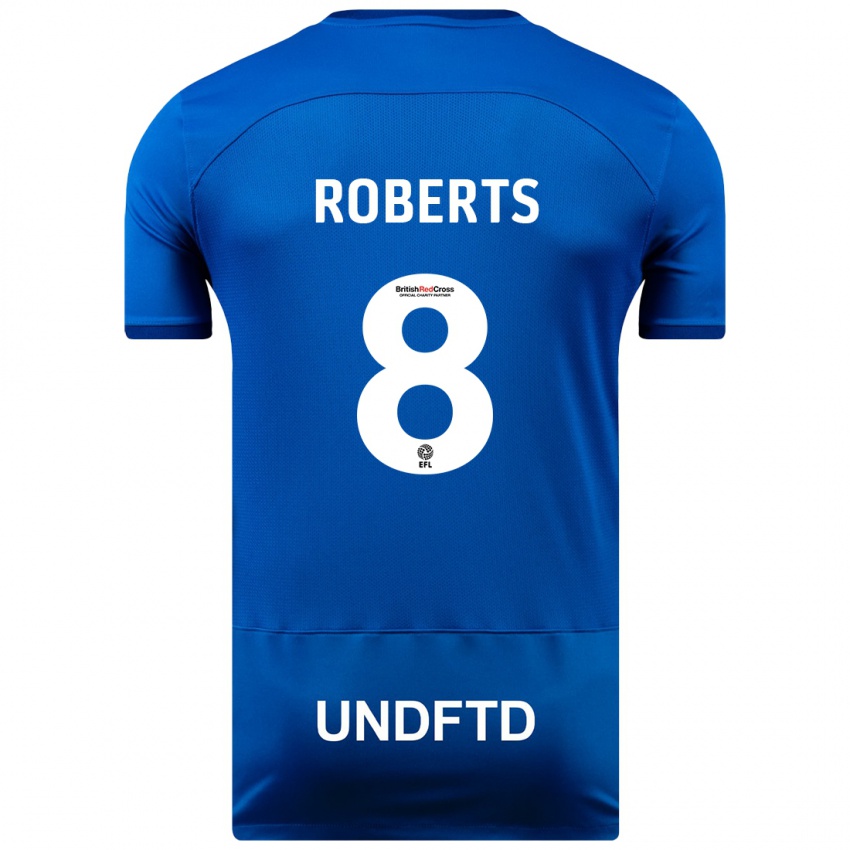 Niño Camiseta Tyler Roberts #8 Azul 1ª Equipación 2023/24 La Camisa Argentina