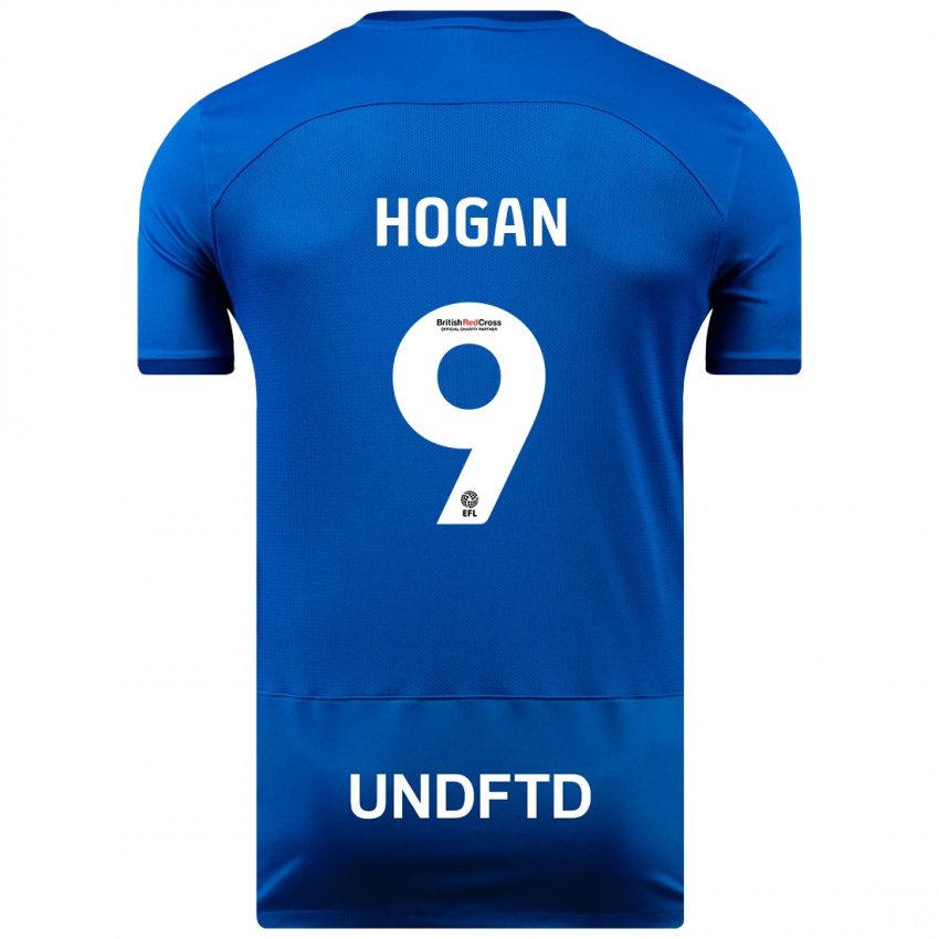 Niño Camiseta Scott Hogan #9 Azul 1ª Equipación 2023/24 La Camisa Argentina