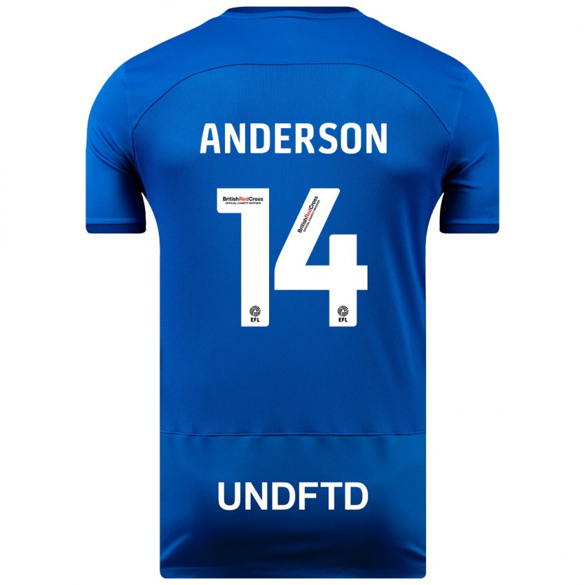 Niño Camiseta Keshi Anderson #14 Azul 1ª Equipación 2023/24 La Camisa Argentina