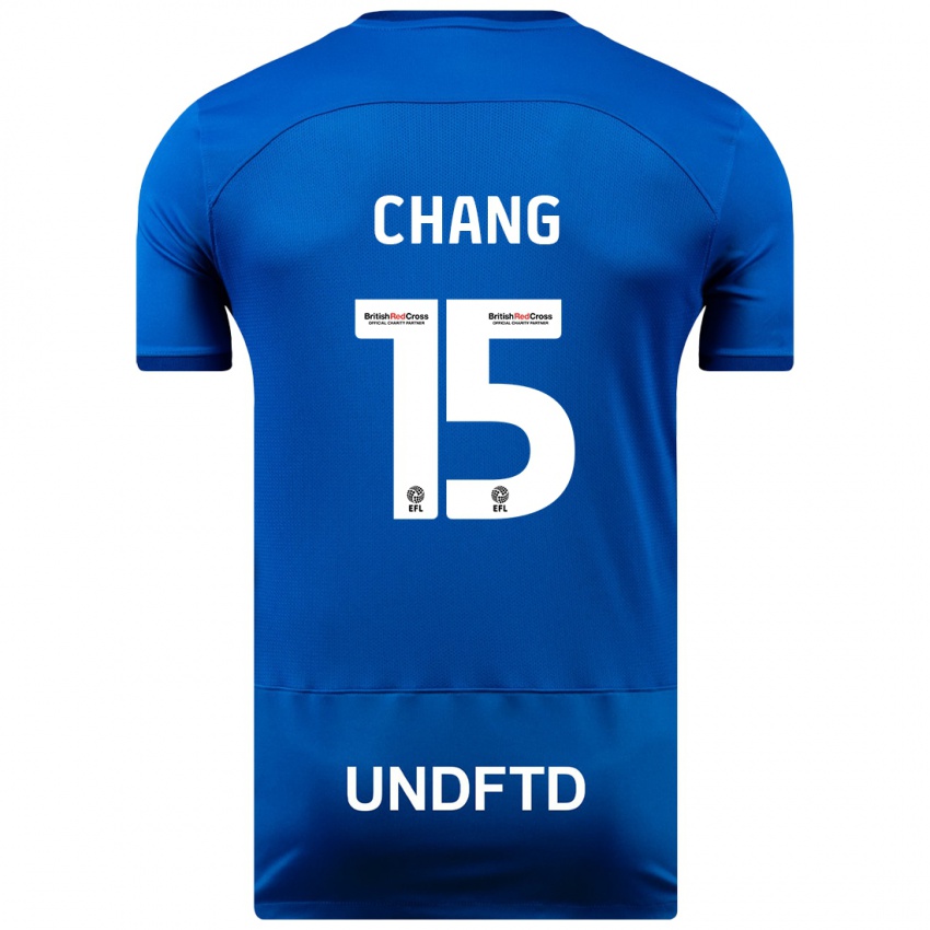 Niño Camiseta Alfie Chang #15 Azul 1ª Equipación 2023/24 La Camisa Argentina