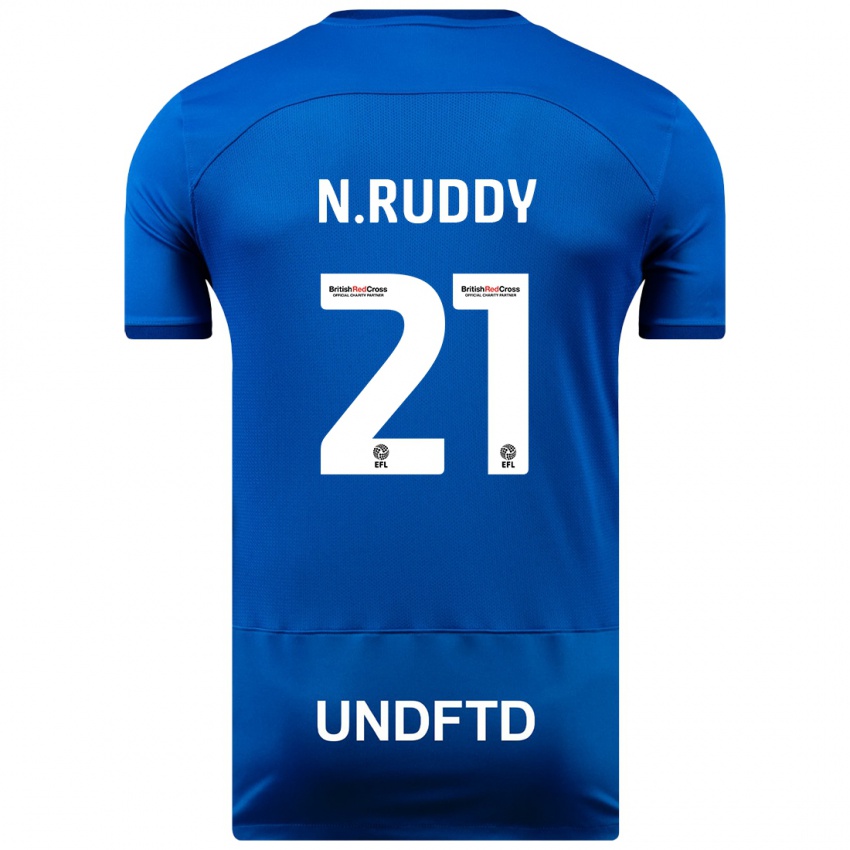 Niño Camiseta John Ruddy #21 Azul 1ª Equipación 2023/24 La Camisa Argentina