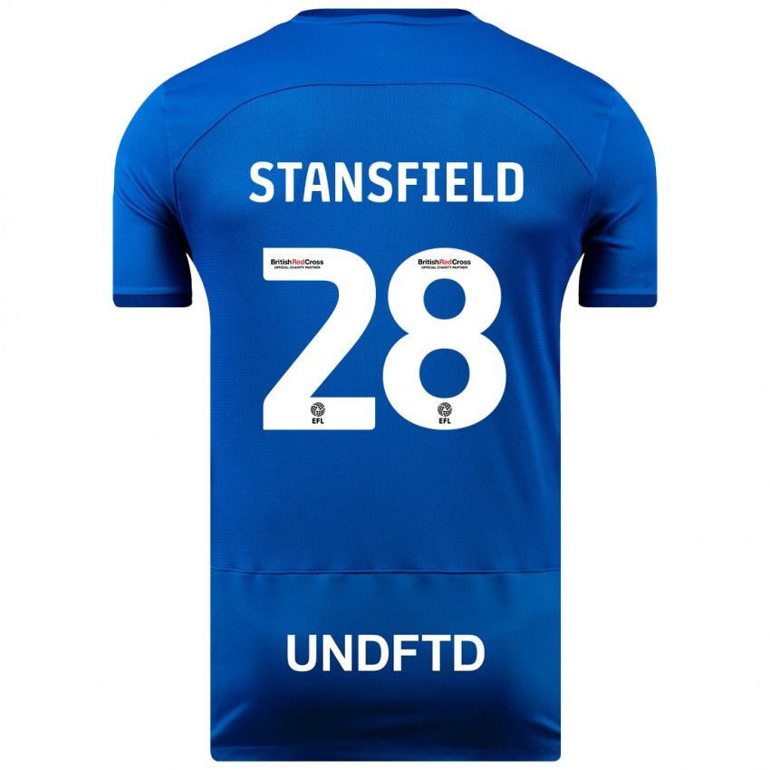 Niño Camiseta Jay Stansfield #28 Azul 1ª Equipación 2023/24 La Camisa Argentina