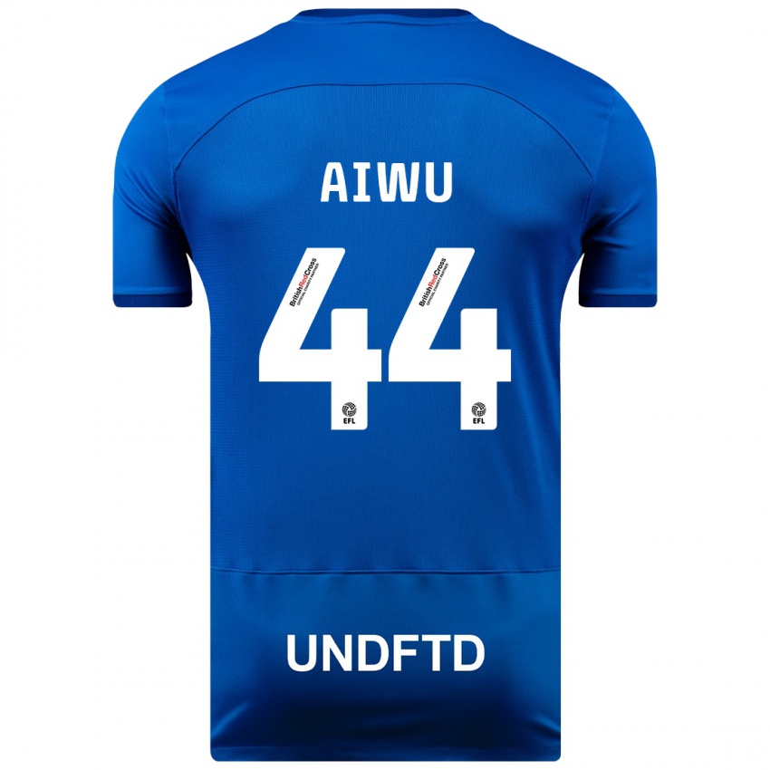 Niño Camiseta Emanuel Aiwu #44 Azul 1ª Equipación 2023/24 La Camisa Argentina