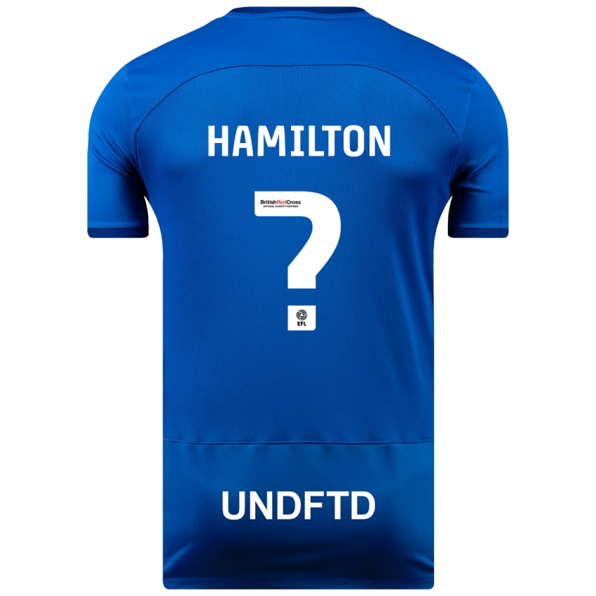 Niño Camiseta Harley Hamilton #0 Azul 1ª Equipación 2023/24 La Camisa Argentina