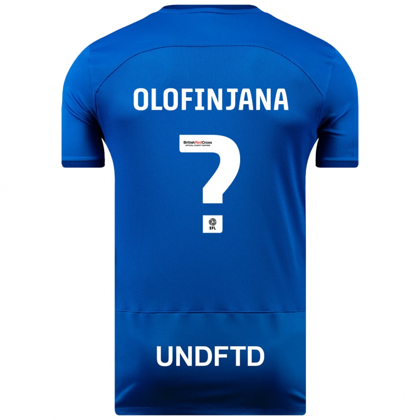 Niño Camiseta Femi Olofinjana #0 Azul 1ª Equipación 2023/24 La Camisa Argentina