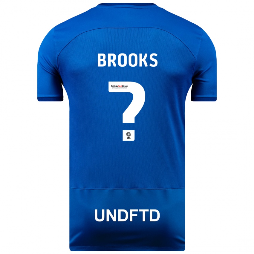 Niño Camiseta Kobi Brooks #0 Azul 1ª Equipación 2023/24 La Camisa Argentina