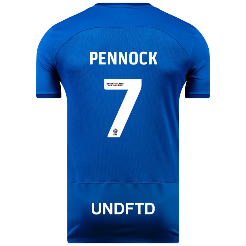 Niño Camiseta Jade Pennock #7 Azul 1ª Equipación 2023/24 La Camisa Argentina