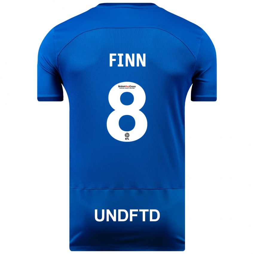 Niño Camiseta Jamie Finn #8 Azul 1ª Equipación 2023/24 La Camisa Argentina