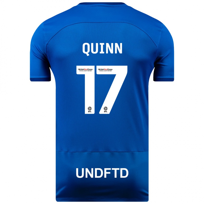 Niño Camiseta Lucy Quinn #17 Azul 1ª Equipación 2023/24 La Camisa Argentina