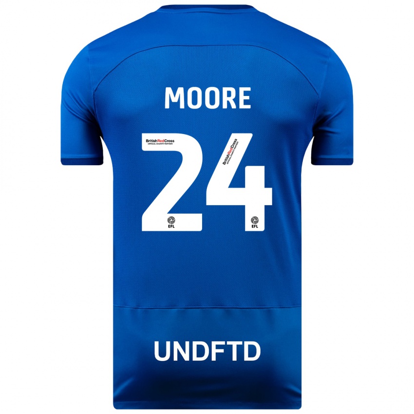 Niño Camiseta Jade Ellis Moore #24 Azul 1ª Equipación 2023/24 La Camisa Argentina