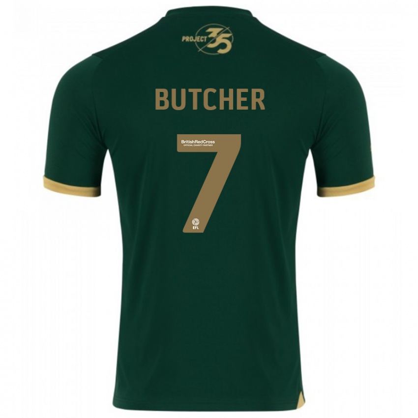 Niño Camiseta Matt Butcher #7 Verde 1ª Equipación 2023/24 La Camisa Argentina