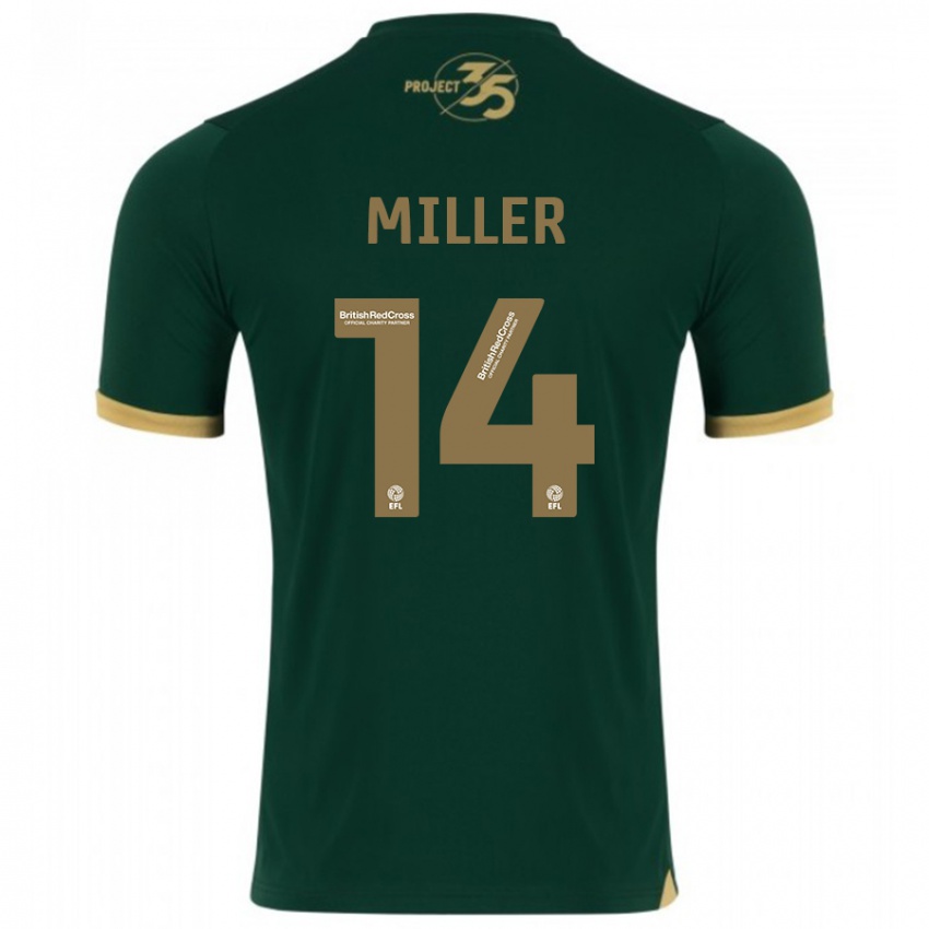 Niño Camiseta Mickel Miller #14 Verde 1ª Equipación 2023/24 La Camisa Argentina