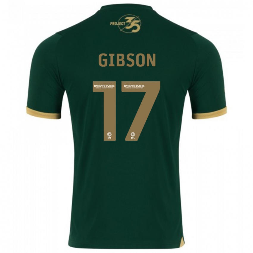 Niño Camiseta Lewis Gibson #17 Verde 1ª Equipación 2023/24 La Camisa Argentina