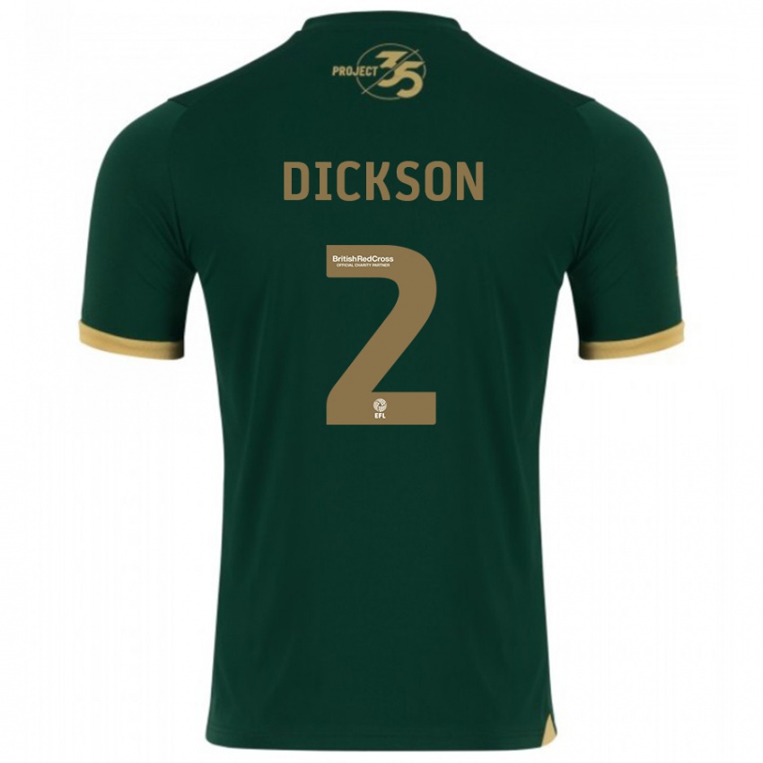 Niño Camiseta Katie Dickson #2 Verde 1ª Equipación 2023/24 La Camisa Argentina