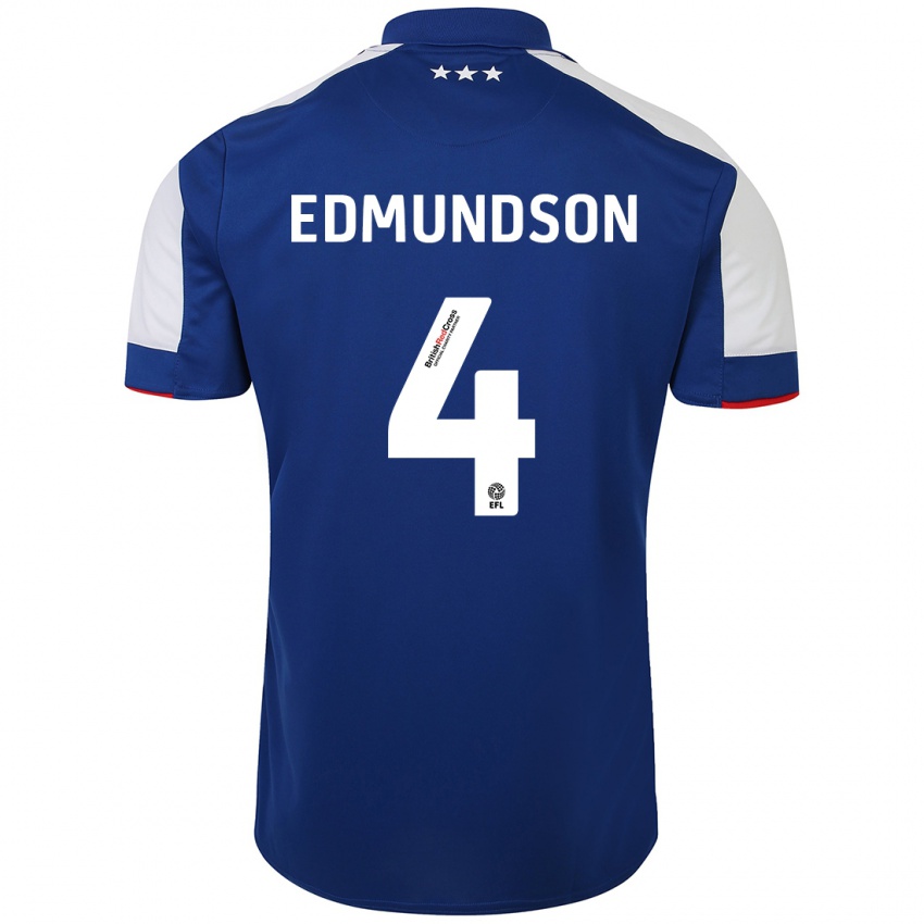 Niño Camiseta George Edmundson #4 Azul 1ª Equipación 2023/24 La Camisa Argentina